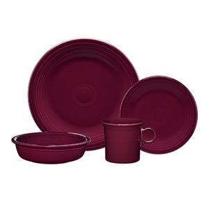 SOLD 4 PC. FIESTA Place Setting Set in Claret